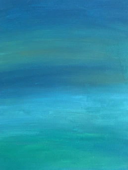 A serene clinic environment with blue tones representing freshness and calmness.