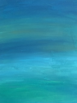 A gradient of soothing blue and green hues blending smoothly from dark to light, creating a tranquil and calming effect.