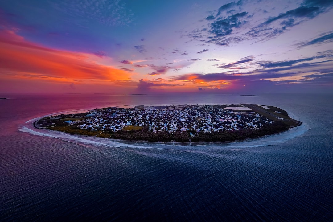 body of water under blue sky during sunset