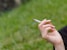 person holding white cigarette stick