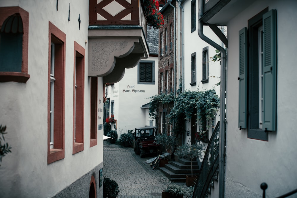 red and white concrete building