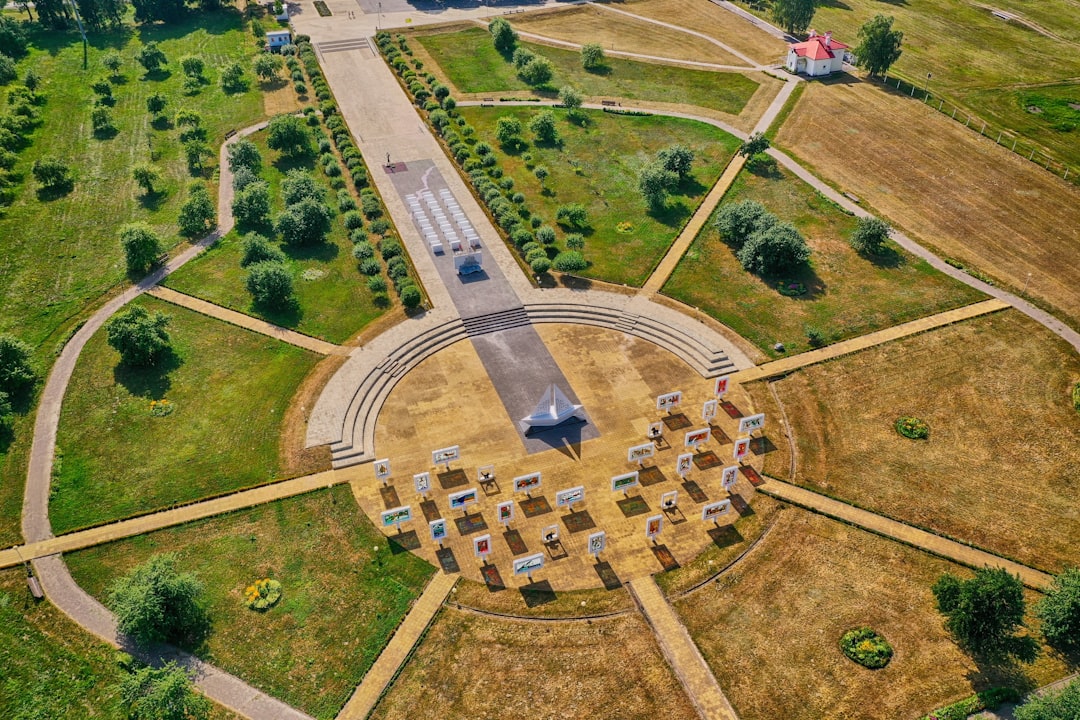 aerial view of green grass field during daytime