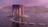 white concrete pillars on water