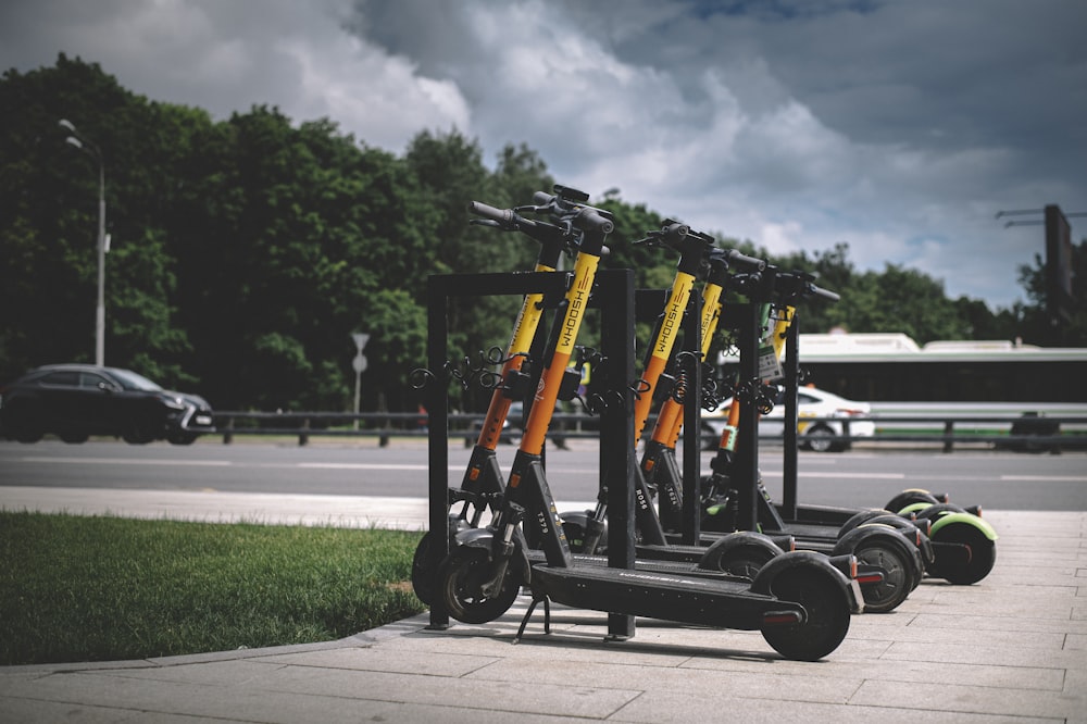 black and yellow heavy equipment