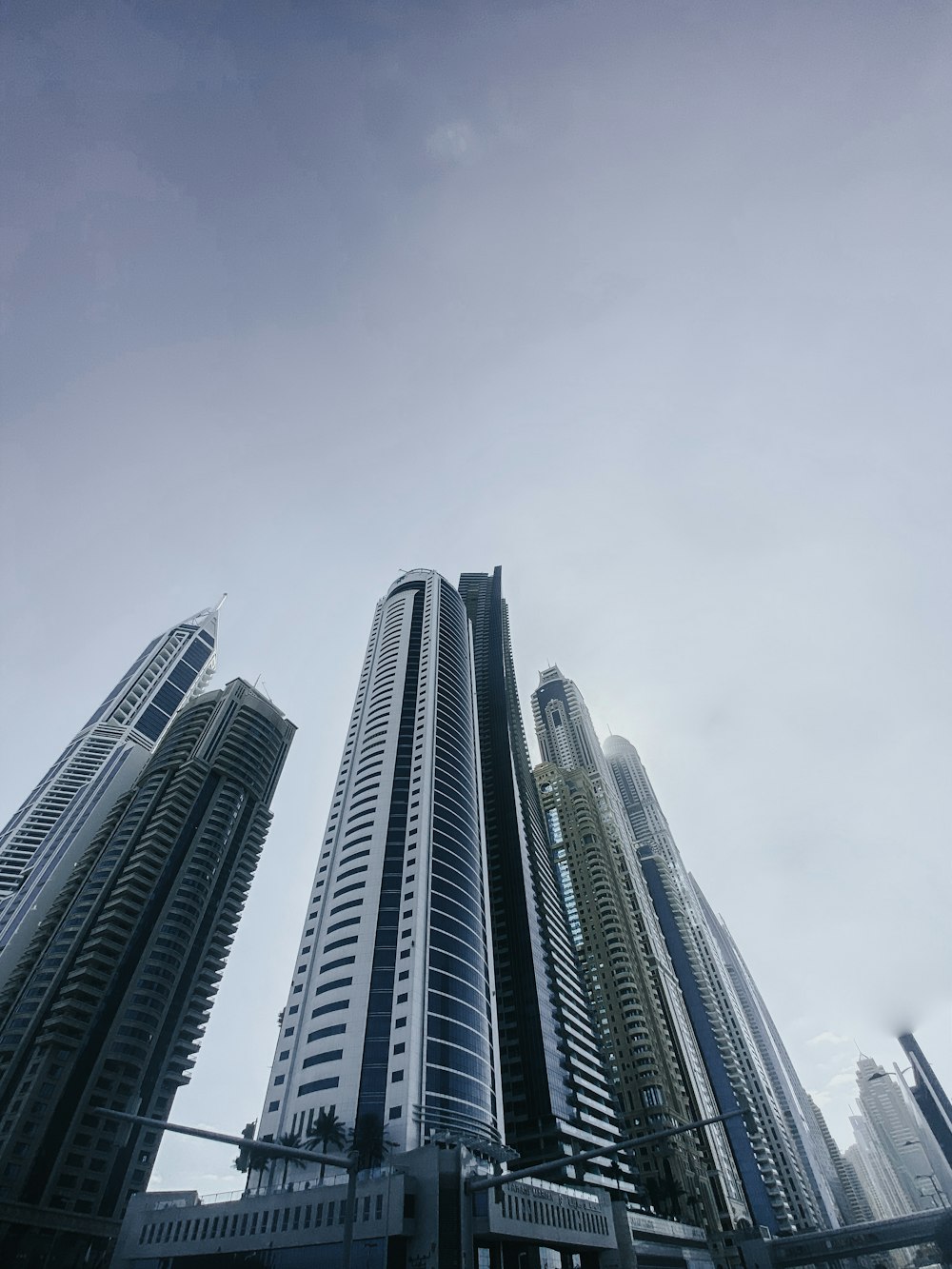 low angle photography of high rise building