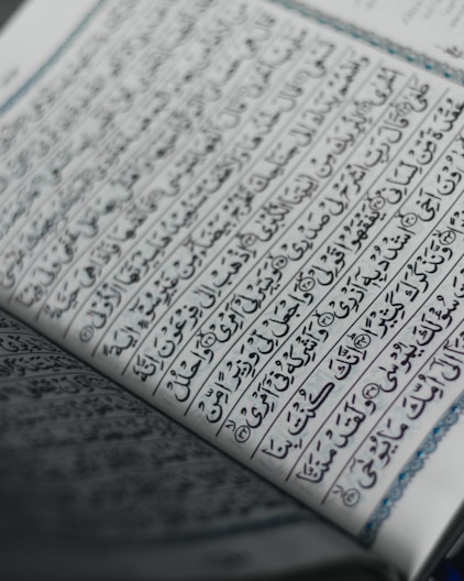 white and blue book page