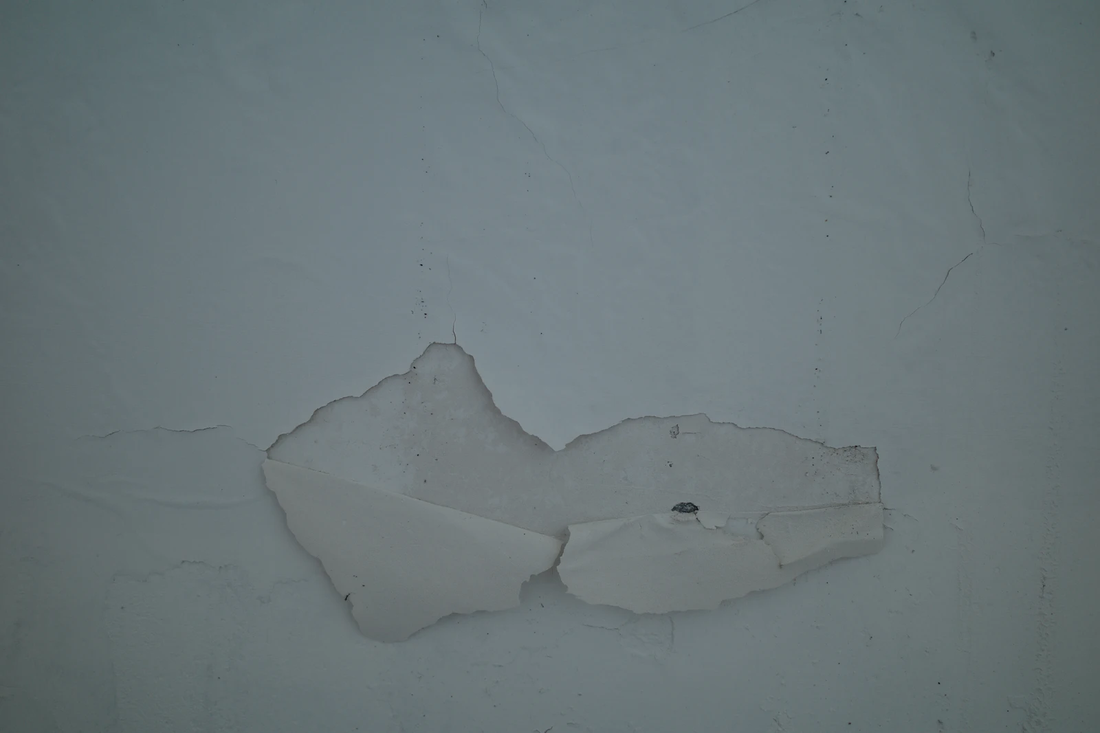 A water-damaged interior