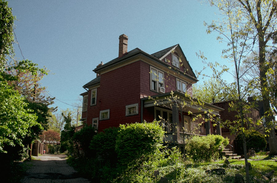 A cozy traditional home with warm exterior, freshly cleaned