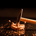 water droplets on brown wooden stick