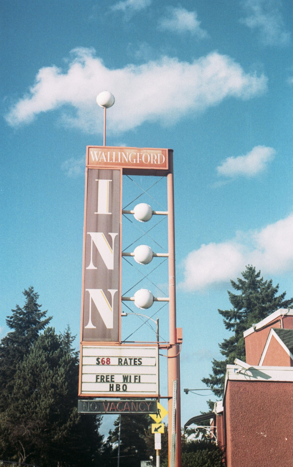 red and white UNKs restaurant signage