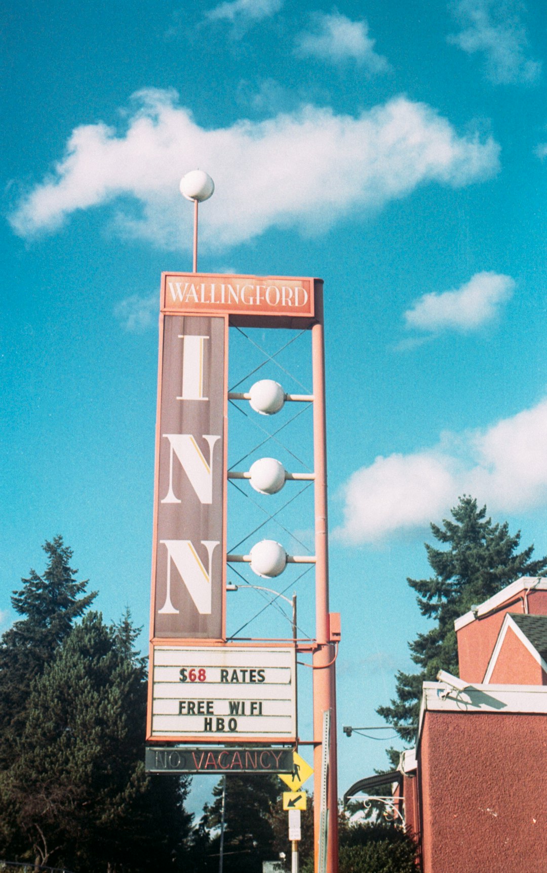 red and white UNKs restaurant signage