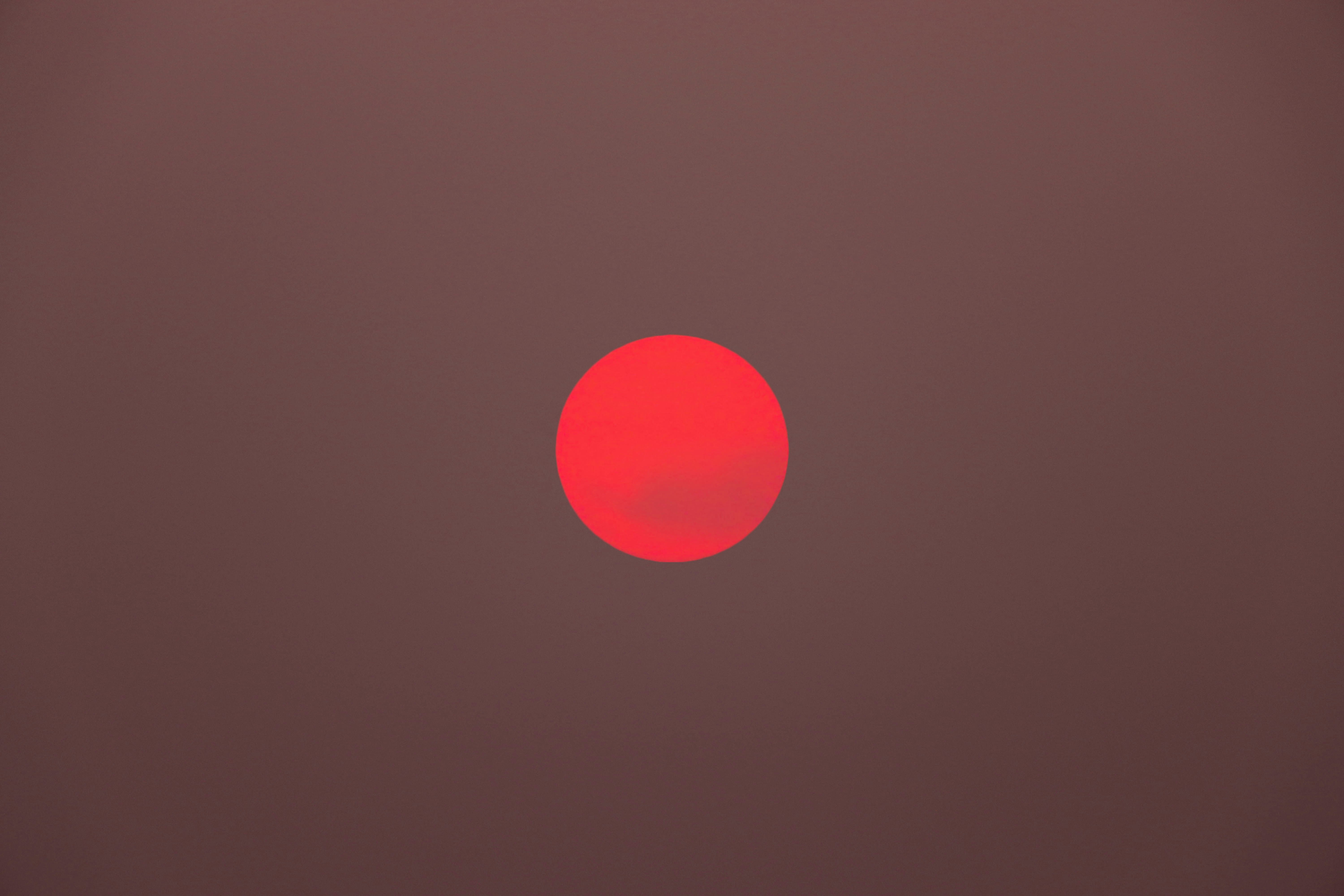 Red sun over Toronto