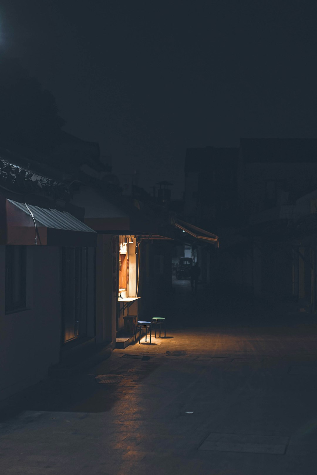 brown wooden house during night time