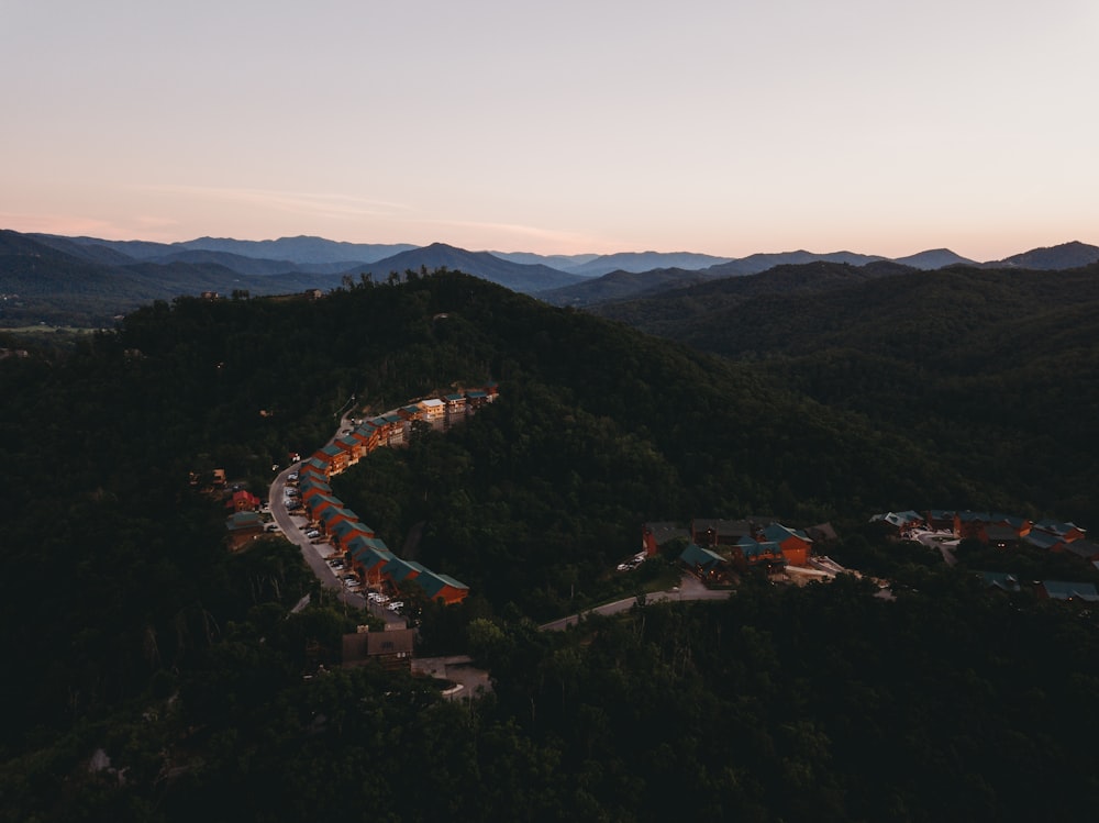 Vue aérienne de la ville pendant la journée