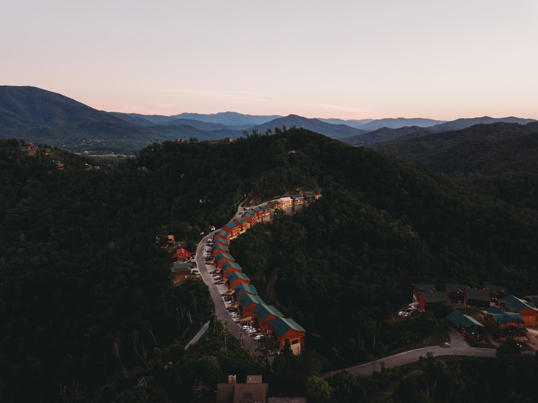 aerial view of city near mountain during daytime