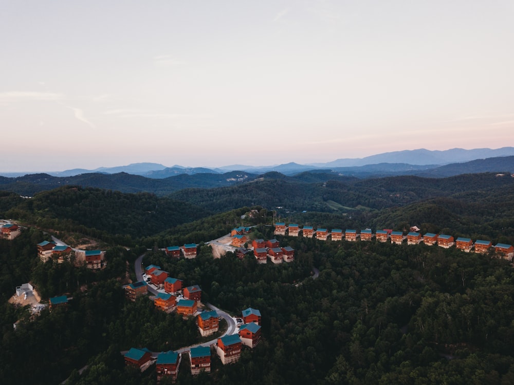 aerial view of green trees and mountains during daytime