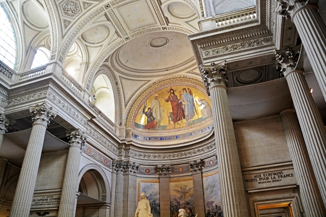 low angle view of cathedral ceiling