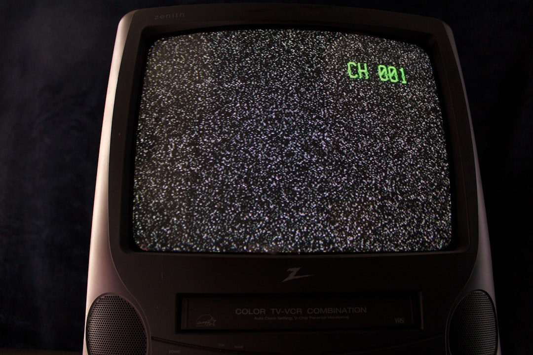 black and gray crt tv, Retro TV and VHS player