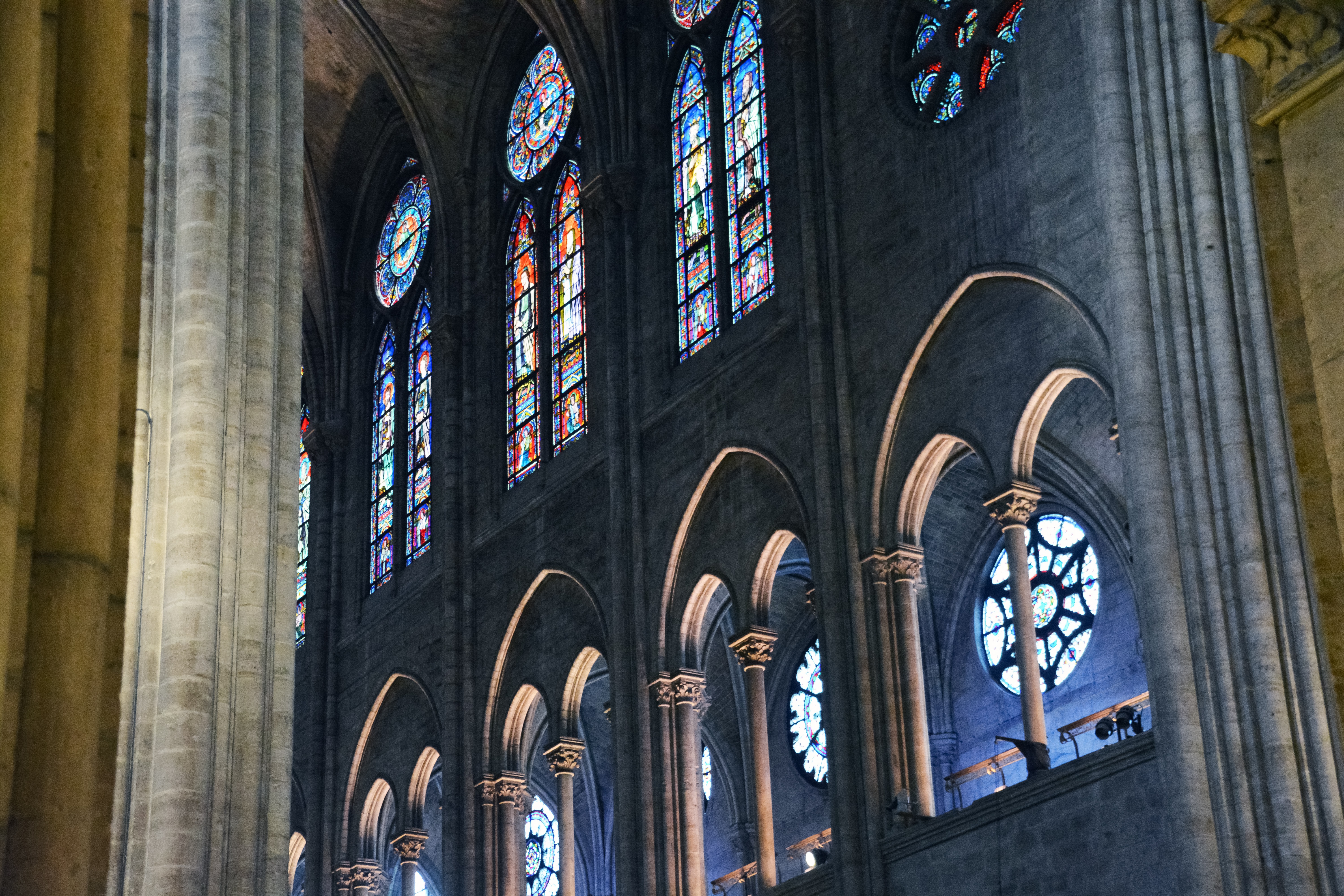 blue and brown cathedral interior