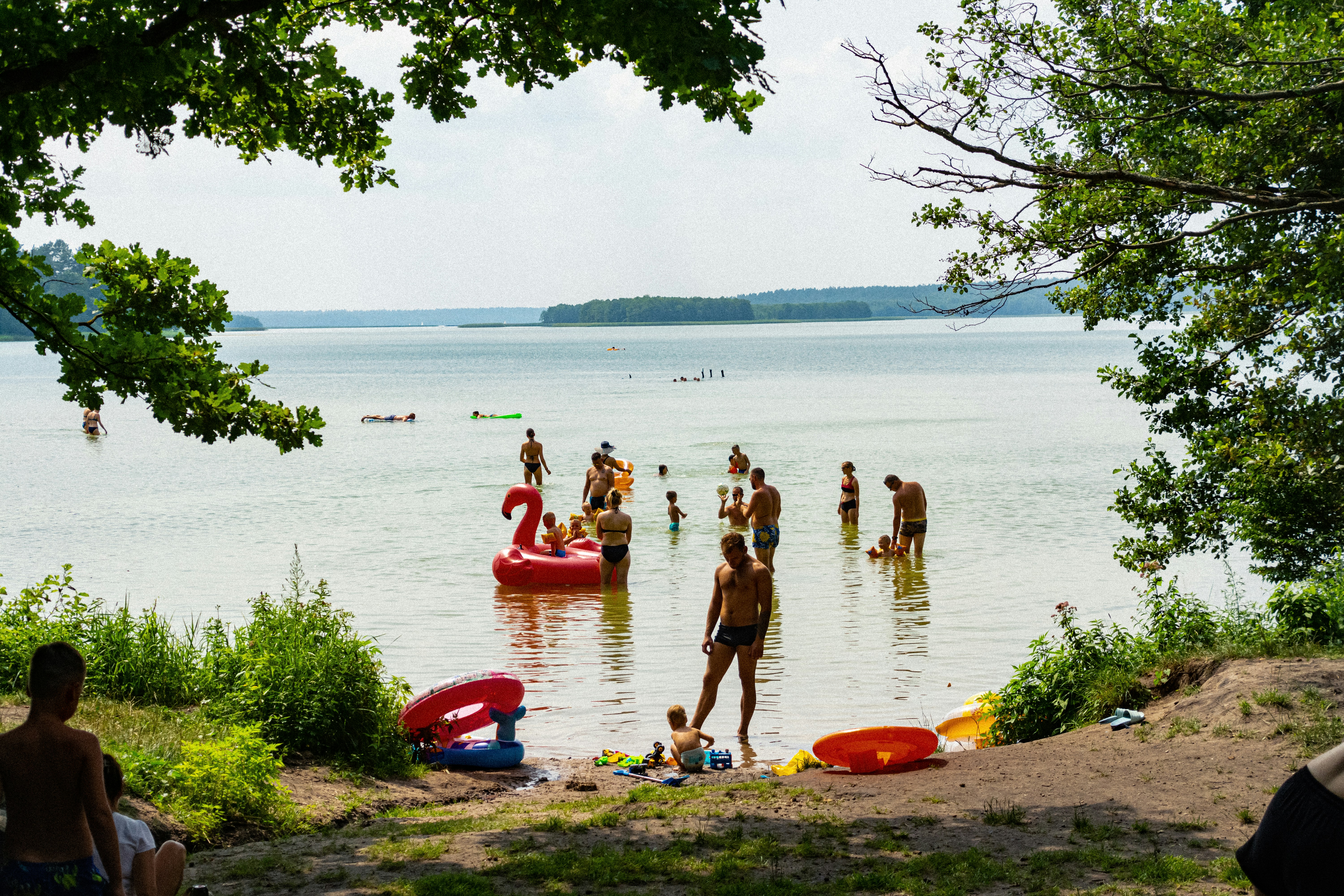 people in body of water during daytime
