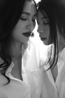 woman in white collared shirt