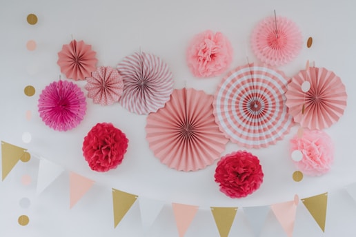 pink and white flower petals