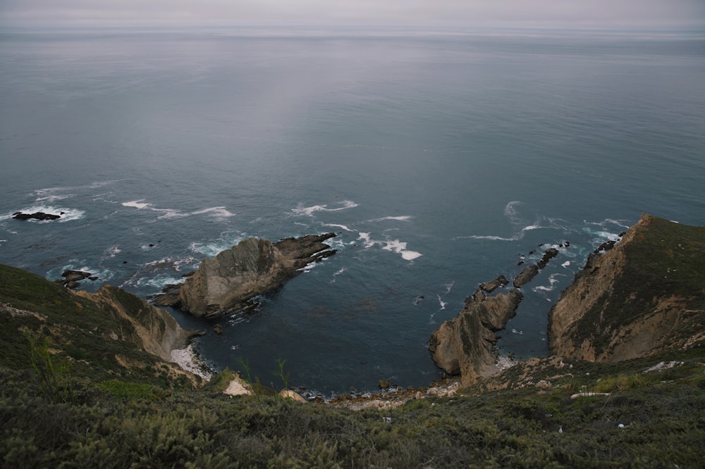 aerial view of body of water during daytime