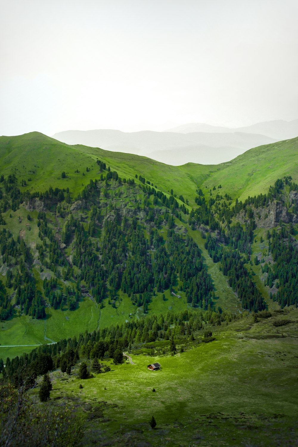 green mountains under white sky during daytime