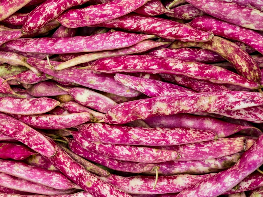 purple and brown chili peppers
