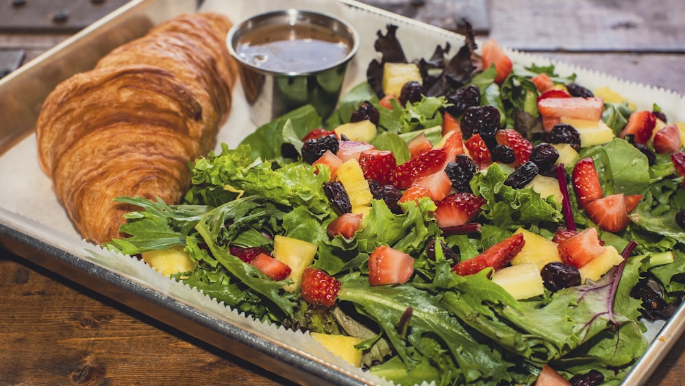 sliced vegetables on stainless steel tray