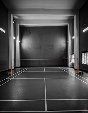 gray concrete hallway with no people