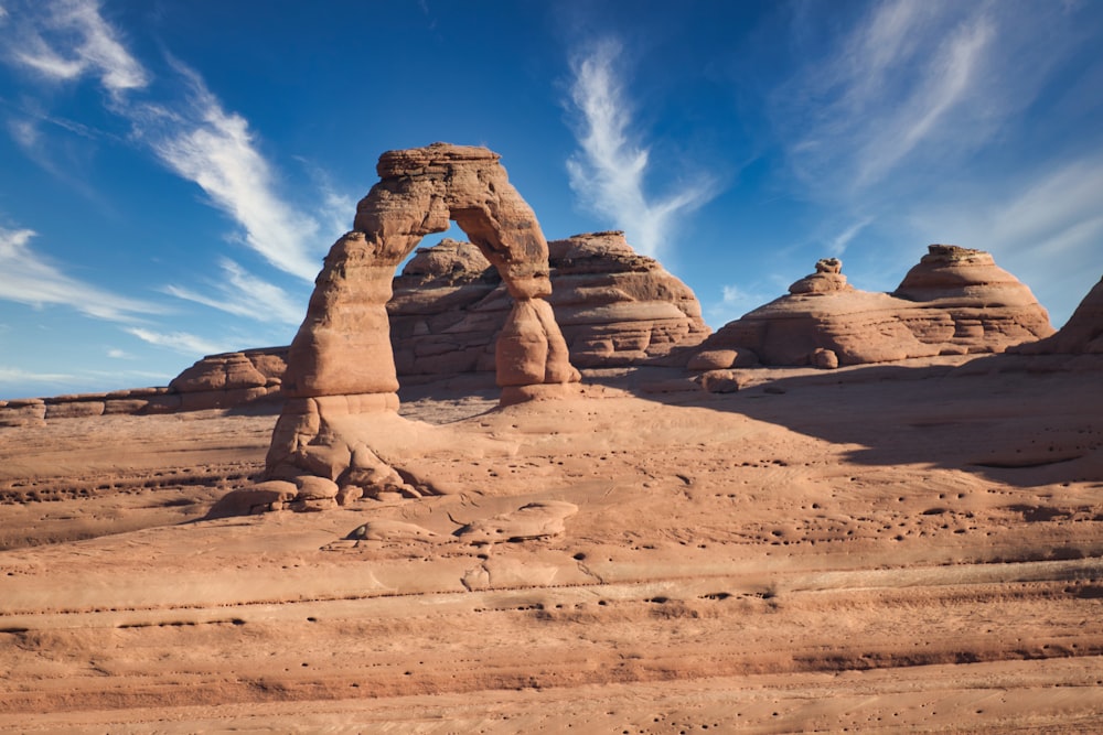 brown rock formation under blue sky during daytime