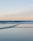 A calming ocean view with gentle waves.