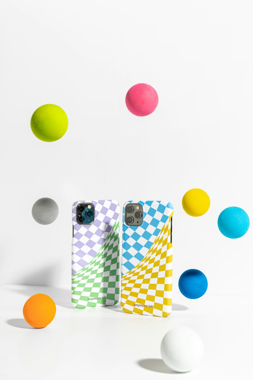 blue yellow and white iphone case