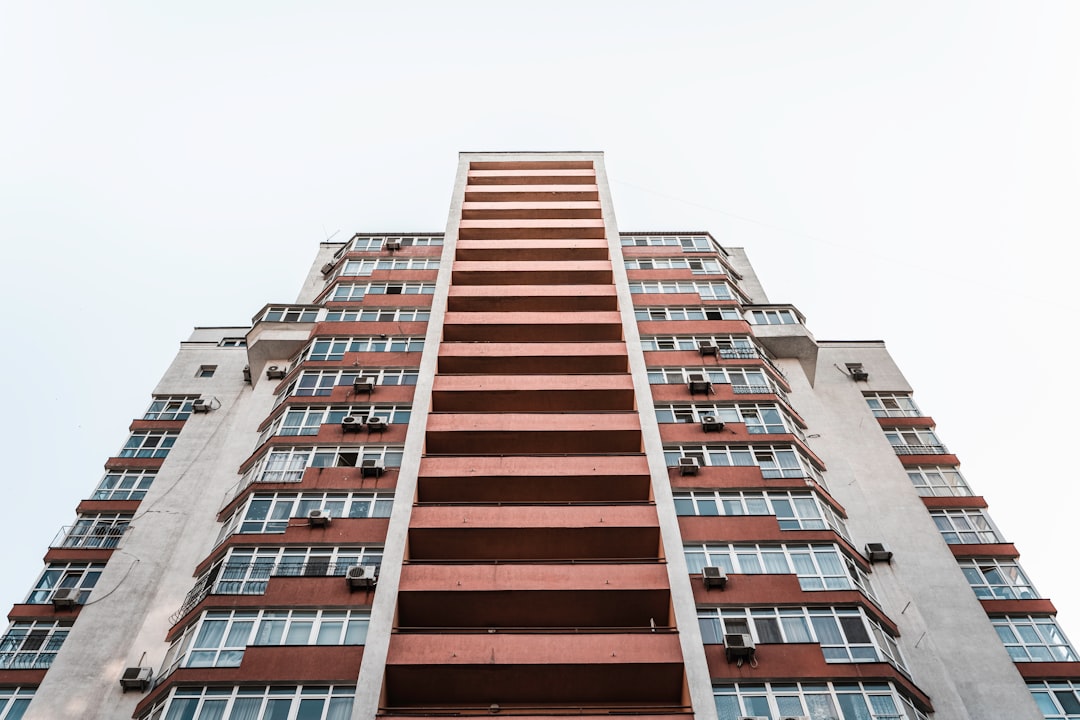 red and white concrete building