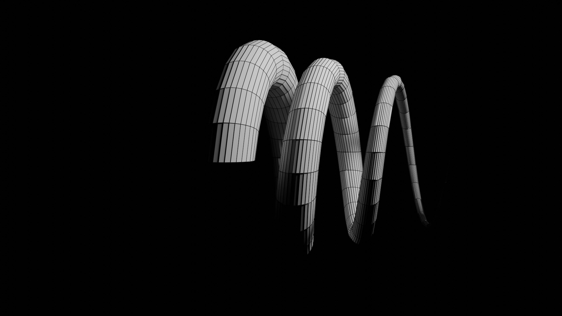 white spiral light on black background