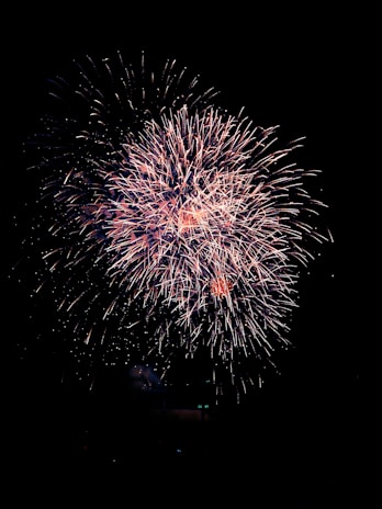 A brightly lit display of colorful Ayyan branded fireworks bursting in the night sky.