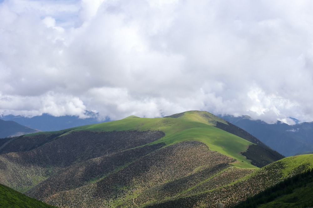 green grass field under white clouds during daytime