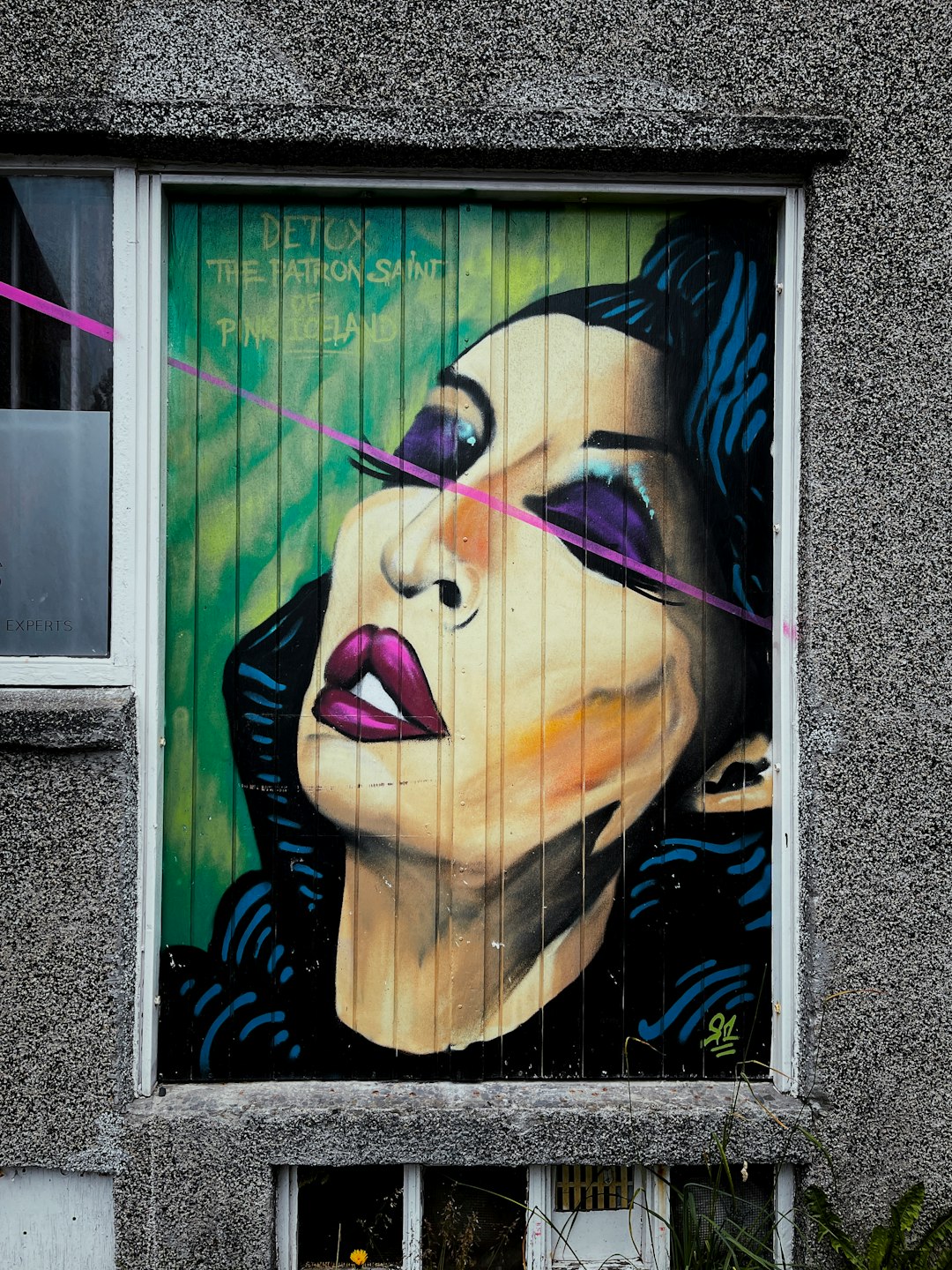 womans face wall art