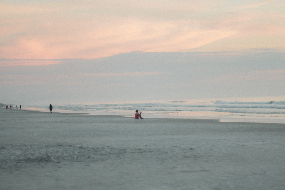 people on beach during daytime