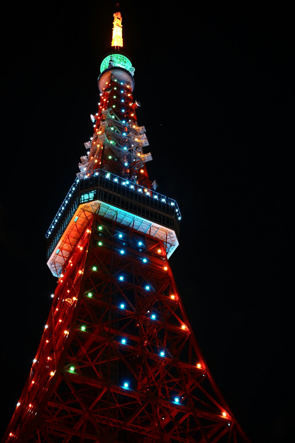 lighted eiffel tower during night time