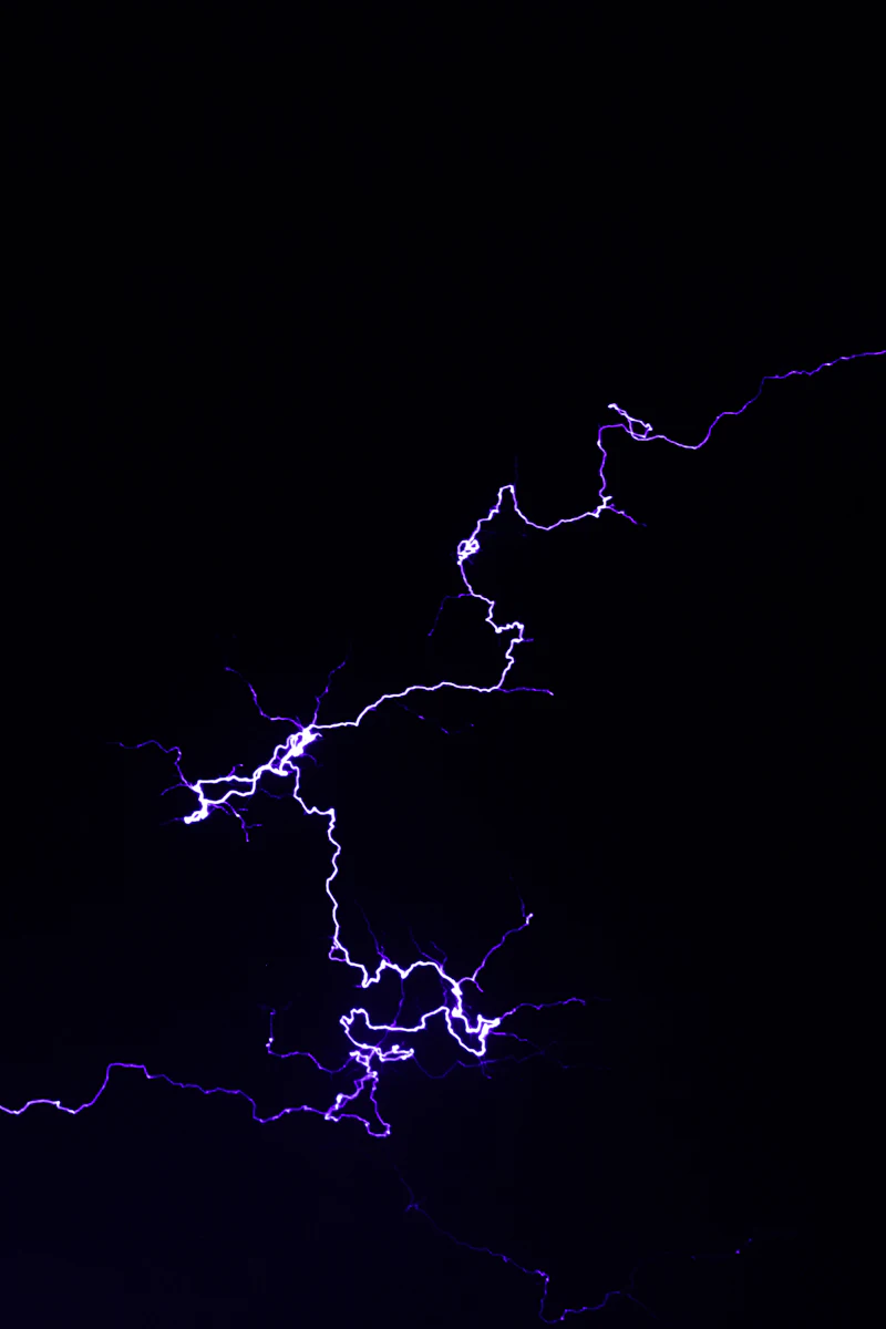 Crackling energy aura around a silhouette