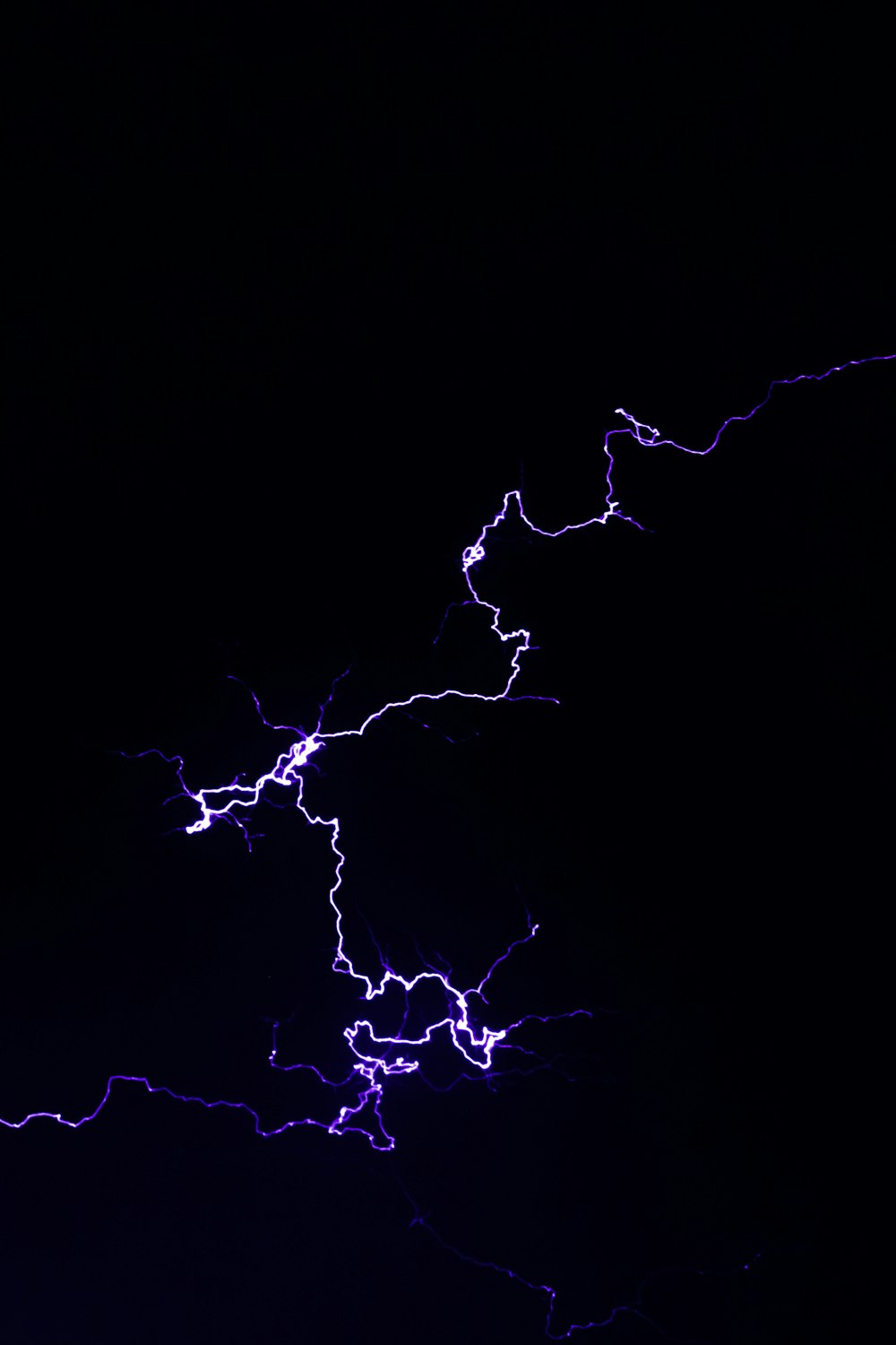blue and white lightning illustration