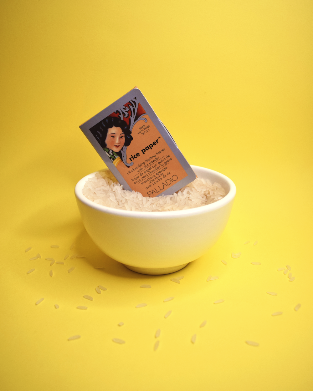 brown and white plastic container on yellow table