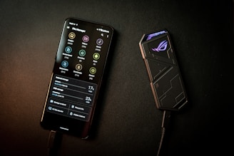 black remote control on black textile