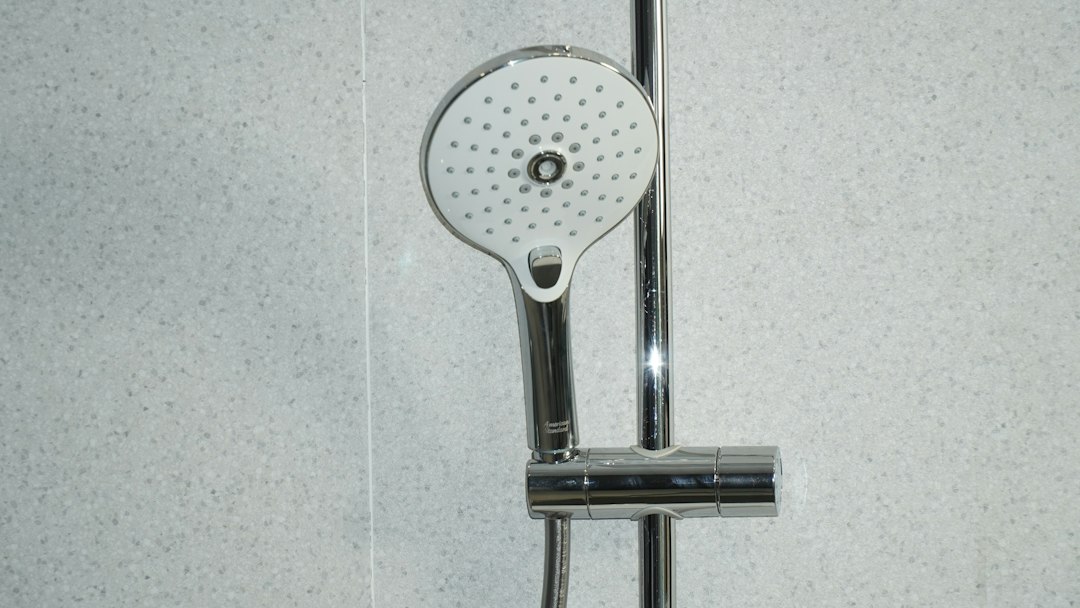 thermostatic shower mixer closeup