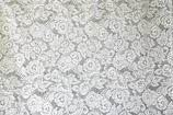 white and black floral textile