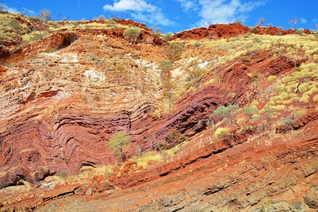 brown and green rock formation under blue sky during daytime