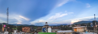 A panoramic view of a stunning residential area in India.