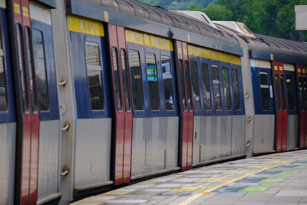 white and black train during daytime